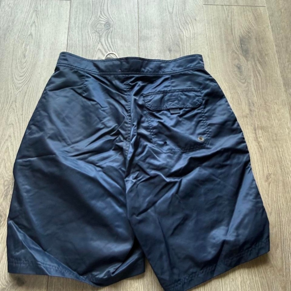 Vintage R&Y Sport Swim Trunks Men's Medium Navy Blue Mesh Lined Board Shorts - Picture 3 of 4